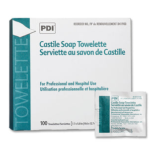 PDI® Castile Soap Towelette Individual Packet Scented 100 Count (120257_EA)