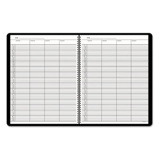 AT-A-GLANCE® Four-Person Group Undated Daily Appointment Book, 10.88 x 8.5, Black Cover, 12-Month (Jan to Dec): Undated (AAG8031005)