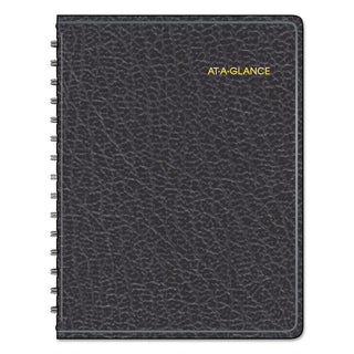 AT-A-GLANCE® Four-Person Group Undated Daily Appointment Book, 10.88 x 8.5, Black Cover, 12-Month (Jan to Dec): Undated (AAG8031005)
