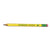 Dixon® Ticonderoga Beginners Woodcase Pencil with Eraser and Microban Protection, HB (#2), Black Lead, Yellow Barrel, Dozen (DIX13308)