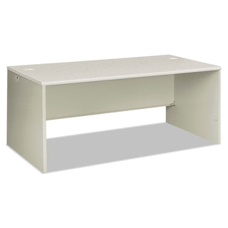 HON® 38000 Series Desk Shell, 72w x 36d x 30h, Silver Mesh/Light Gray (HON38934B9Q)