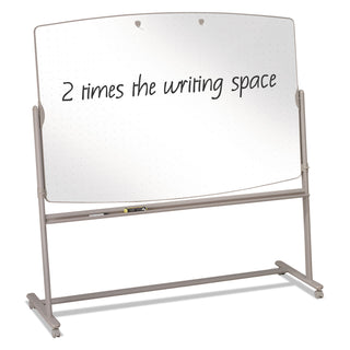 Quartet® Total Erase Reversible Mobile Easel, 72 x 48, White Surface, Neutral Frame (QRT3640TE)