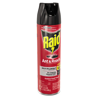 Raid® Ant and Roach Killer, 17.5 oz Aerosol Spray, Outdoor Fresh (SJN351104EA)