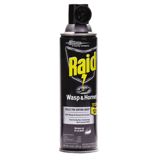 Raid® Wasp and Hornet Killer, 14 oz Aerosol Spray, 12/Carton (SJN377651)