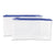 Universal® Zippered Wallets/Cases, Transparent Plastic, 11 x 6, Clear/Blue, 2/Pack (UNV69025)