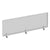 Alera® Polycarbonate Privacy Panel, 65w x 0.50d x 18h, Silver/Clear (ALEPP6518)