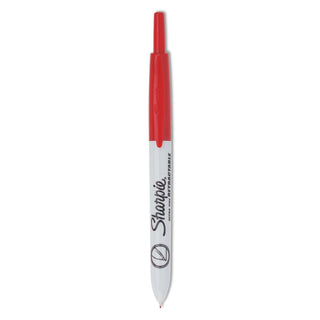 Sharpie® Retractable Permanent Marker, Extra-Fine Needle Tip, Red (SAN1735791DZ)