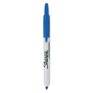 Sharpie® Retractable Permanent Marker, Fine Bullet Tip, Blue (SAN32703DZ)