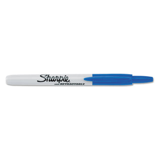 Sharpie® Retractable Permanent Marker, Fine Bullet Tip, Blue (SAN32703DZ)