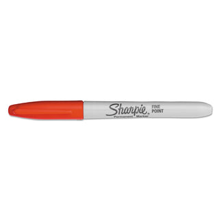 Sharpie® Super Permanent Marker, Fine Bullet Tip, Red, Dozen (SAN33002)