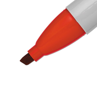 Sharpie® Chisel Tip Permanent Marker, Medium, Red, Dozen (SAN38202)