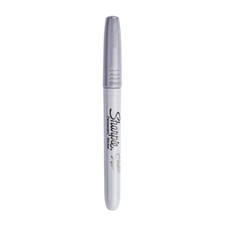 Sharpie® Metallic Permanent Markers, Fine Point, Metallic Silver (SAN39109PP)
