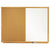 Quartet® Bulletin/Dry-Erase Board, Melamine/Cork, 48 x 36, White/Brown, Oak Finish Frame (QRTS554)