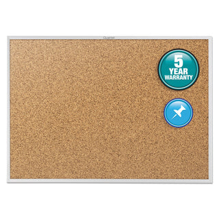 Quartet® Classic Series Cork Bulletin Board, 60 x 36, Silver Aluminum Frame (QRT2305)