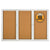 Quartet® Enclosed Bulletin Board, Natural Cork/Fiberboard, 72 x 48, Silver Aluminum Frame (QRT2367)