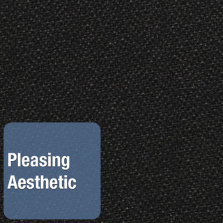 Quartet® Oval Office Fabric Bulletin Board, 36 x 24, Black (QRT7683BK)