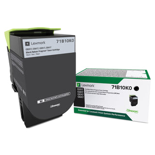 Lexmark™ 71B10K0 Unison Toner, 3000 Page-Yield, Black (LEX71B10K0)