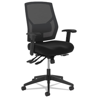 HON® VL582 High-Back Task Chair, Supports up to 250 lbs., Black Seat/Black Back, Black Base (BSXVL582ES10T)