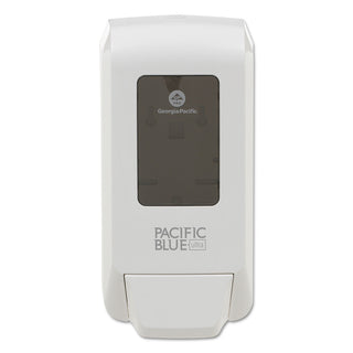 Georgia Pacific® Professional Wall-Mounted Manual Soap Dispenser for Foaming Hand Soap and Hand Sanitizer, White, 11.5" H x 5.6" W x 4.4" (GPC53058)