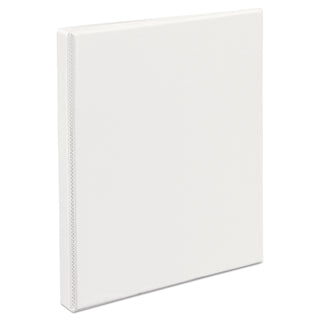 Avery® Heavy-Duty Non Stick View Binder with DuraHinge and Slant Rings, 3 Rings, 0.5" Capacity, 11 x 8.5, White (AVE05234)