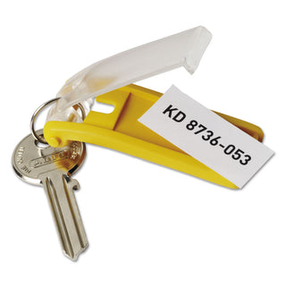 Durable® Key Tags for Locking Key Cabinets, Plastic, 1 1/8 x 2 3/4, Assorted, 24/Pack (DBL194900)