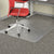 Alera® Occasional Use Studded Chair Mat for Flat Pile Carpet, 45 x 53, Wide Lipped, Clear (ALEMAT4553CFPL)