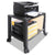 Kantek Mobile Printer Stand, Two-Shelf, 20w x 13.25d x 14.13h, Black (KTKPS610)