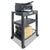 Kantek Mobile Printer Stand, Three-Shelf, 20w x 13.25d x 24.5h, Black (KTKPS640)