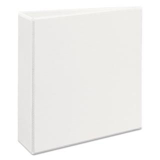 Avery® Heavy-Duty View Binder with DuraHinge, One Touch EZD Rings and Extra-Wide Cover, 3 Rings, 3" Capacity, 11 x 8.5, White (AVE01321)