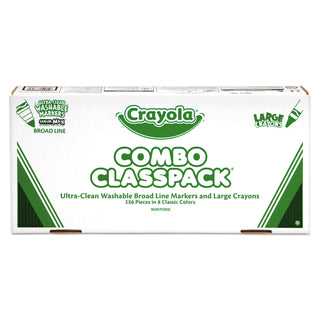 Crayola® Classpack Crayons w/Markers, 8 Colors, 128 Each Crayons/Markers, 256/Box (CYO523348)