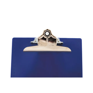 Saunders Recycled Plastic Clipboard with Ruler Edge, 1" Clip Cap, 8 1/2 x 12 Sheets, Blue (SAU21602)