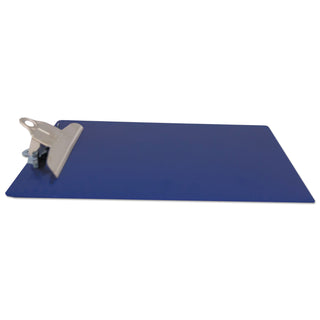 Saunders Recycled Plastic Clipboard with Ruler Edge, 1" Clip Cap, 8 1/2 x 12 Sheets, Blue (SAU21602)