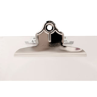 Saunders Recycled Plastic Clipboard with Ruler Edge, 1" Clip Cap, 8 1/2 x 12 Sheet, Clear (SAU21803)