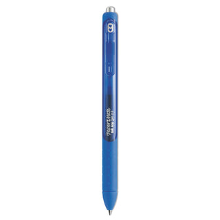 Papermate® InkJoy Retractable Gel Pen, Micro 0.5mm, Blue Ink/Barrel, Dozen (PAP1951722)