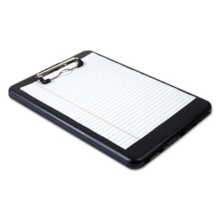Saunders SlimMate Storage Clipboard, 1/2" Clip Capacity, Holds 8 1/2 x 11 Sheets, Black (SAU00558)
