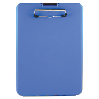 Saunders SlimMate Storage Clipboard, 1/2" Clip Capacity, Holds 8 1/2 x 11 Sheets, Blue (SAU00559)