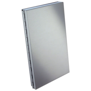 Saunders Snapak Aluminum Side-Open Forms Folder, 3/8" Clip Cap, 5.66 x 9.5 Sheets, Silver (SAU10507)