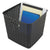 Advantus Plastic Weave Bin, Extra Large, 12.5" x 11.13", Black, 2/Pack (AVT40376)
