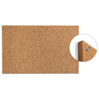 Iceberg Designer Cork Bulletin Board, 24" x 38", Natural (ICE35010)