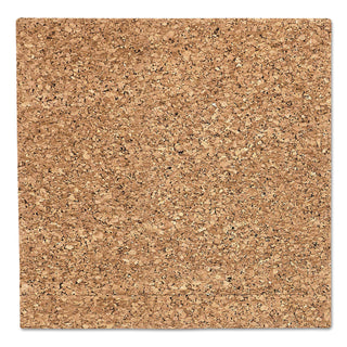 Iceberg Designer Cork Bulletin Board, 18" x 18", Natural (ICE35016)