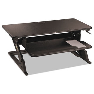 3M™ Precision Standing Desk, 35.4" x 22.2" x 6.2" to 20", Black (MMMSD60B)