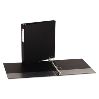Avery® Economy Non-View Binder with Round Rings, 3 Rings, 1.5" Capacity, 11 x 8.5, Black (AVE04401)