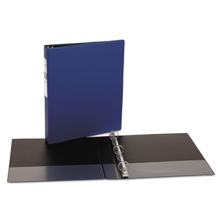 Avery® Economy Non-View Binder with Round Rings, 3 Rings, 1" Capacity, 11 x 8.5, Blue (AVE03300)