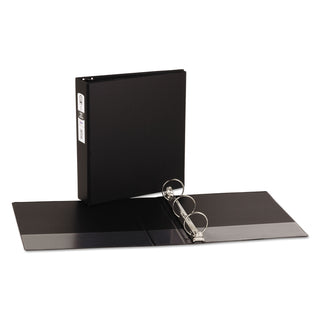 Avery® Economy Non-View Binder with Round Rings, 3 Rings, 2" Capacity, 11 x 8.5, Black (AVE03501)