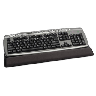 Kelly Computer Supply Keyboard Wrist Rest, Memory Foam, Non-Skid Base, 19 x 10-1/2 x 1, Black (KCS51306)