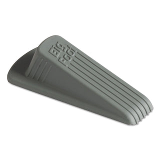 Master Caster® Big Foot Doorstop, No-Slip Rubber, 2.25w x 4.75d x 1.25h, Gray, 12/Pack (MAS00986)