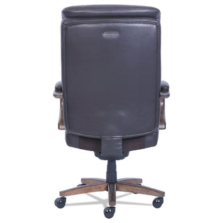 La-Z-Boy® Woodbury Big and Tall Executive Chair, Supports up to 400 lbs., Brown Seat/Brown Back, Weathered Sand Base (LZB48961B)