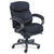 La-Z-Boy® Woodbury Mid-Back Executive Chair, Supports up to 300 lbs., Black Seat/Black Back, Weathered Gray Base (LZB48963A)