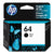 HP 64, (N9J90AN) Black Original Ink Cartridge (HEWN9J90AN)