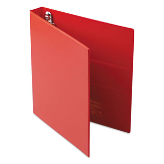 Avery® Heavy-Duty Non-View Binder with DuraHinge and One Touch EZD Rings, 3 Rings, 1" Capacity, 11 x 8.5, Red (AVE79589)